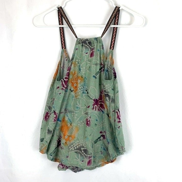 Bke tie dye boho halter swing top xs - Picture 2 of 5